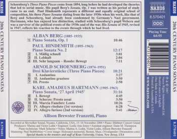 CD Paul Hindemith: 20th Century Piano Sonatas