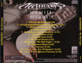 CD Alltheniko: We Will Fight!