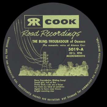 Album Alonzo Cruz: Blind Troubador Of Oaxaca