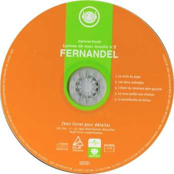 CD Fernandel: Lettres De Mon Moulin N°2 / La Mule Du Pape