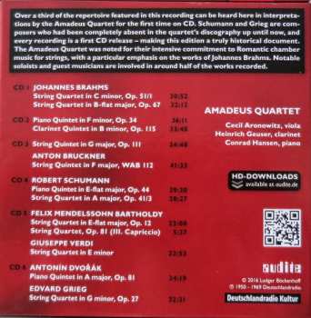 6CD/Coffret Amadeus-Quartett: The RIAS Recordings, Vol. V - Romanitcism
