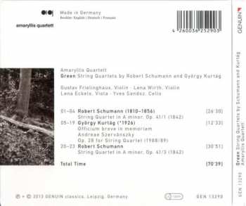 CD Robert Schumann: Green: String Quartets By Robert Schumann And György Kurtág