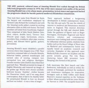 CD Amazing Blondel: England / Blondel