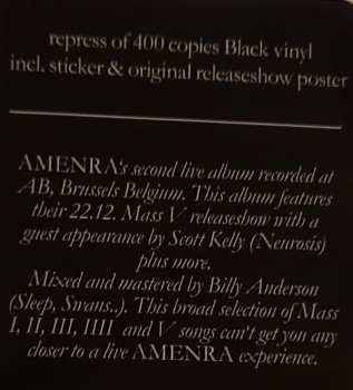 2LP Amenra: Live II