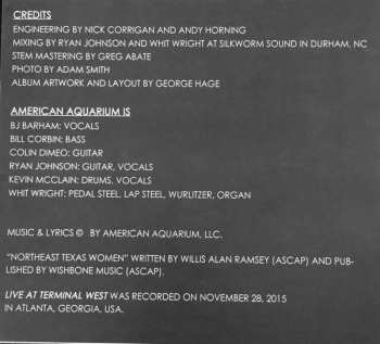 CD/DVD American Aquarium: Live At Terminal West