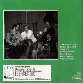 CD American Horn Quartet: 4 X 4