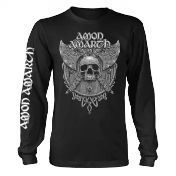 T-Shirt à manches longues Grey Skull (black)