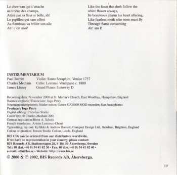CD Emma Kirkby: Chanson D'amour