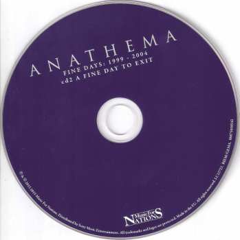 3CD/DVD Anathema: Fine Days: 1999 - 2004