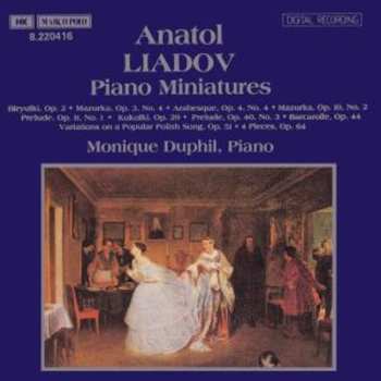 Album Anatoly Liadov: Piano Miniatures