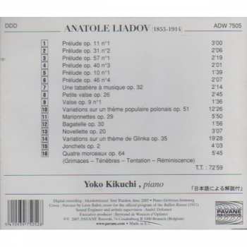 CD Anatoly Liadov: Piano Works