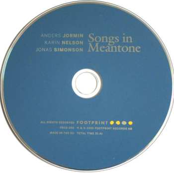 CD Anders Jormin: Songs In Meantone