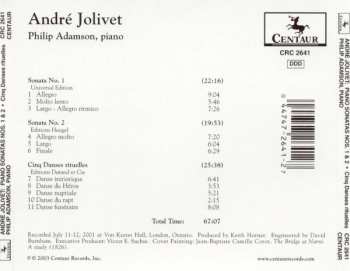 CD André Jolivet: Piano Sonatas Nos. 1 And 2 | Cinq Danses Rituelles
