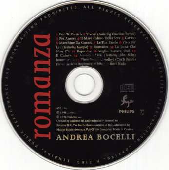 CD Andrea Bocelli: Romanza