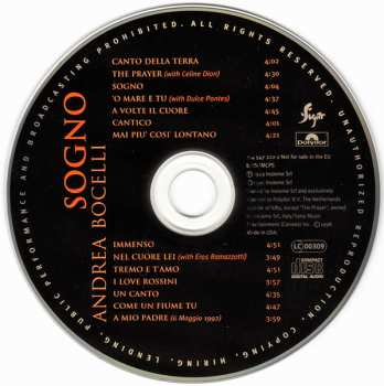 CD Andrea Bocelli: Sogno