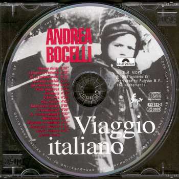 CD Andrea Bocelli: Viaggio Italiano