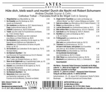 CD Andrea Chudak: Hüte Dich, Bleib Wach Und Munter!: Durch Die Nacht Mit Robert Schumann