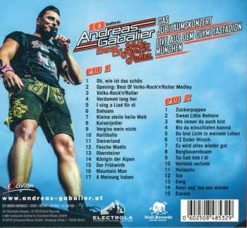 2CD/Coffret Andreas Gabalier: Best Of Volks-Rock’n’Roller – Das Jubiläumskonzert Live Aus Dem Olympiastadion In München DIGI