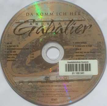 CD Andreas Gabalier: Da Komm' Ich Her