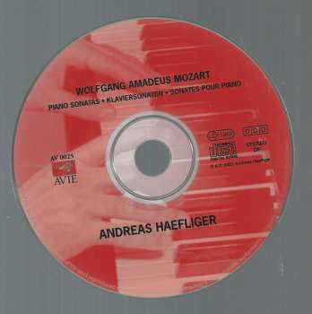 CD Andreas Haefliger: Mozart Piano Sonatas