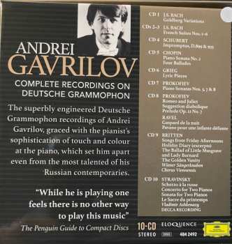 10CD/Coffret Andrei Gavrilov: Complete Recordings On Deutsche Grammophon