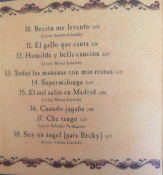 CD Andres Linetzky: Las Huellas En El Mar LTD