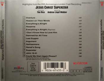 CD Andrew Lloyd Webber And Tim Rice: Jesus Christ Superstar - Highlights From The 20th Anniversary London Cast Recording