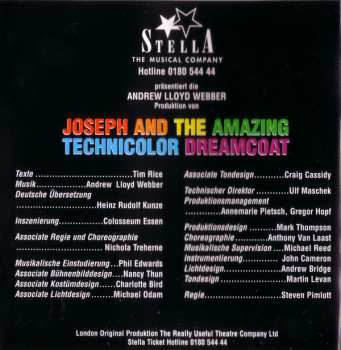 CD Andrew Lloyd Webber: Andrew Lloyd Webber's Musical-Welterfolg: Joseph And The Amazing Technicolor Dreamcoat (Deutsche Originalaufnahme)
