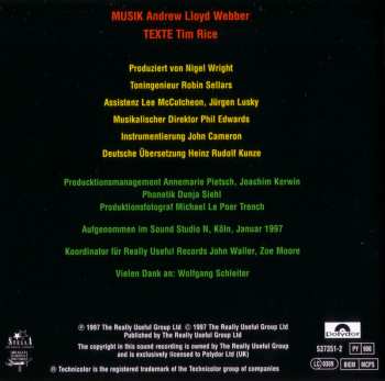 CD Andrew Lloyd Webber: Andrew Lloyd Webber's Musical-Welterfolg: Joseph And The Amazing Technicolor Dreamcoat (Deutsche Originalaufnahme)