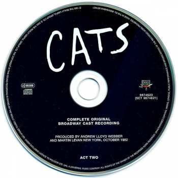 2CD Andrew Lloyd Webber: Cats: Complete Original Broadway Cast Recording