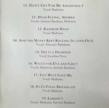 CD Andrew Lloyd Webber: Evita (Music From The Motion Picture)