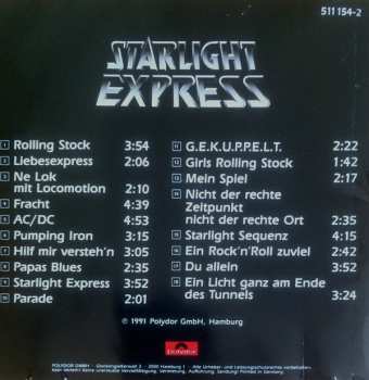 CD Andrew Lloyd Webber: Starlight Express - Die Höhepunkte Der Deutschen Aufführung Mit Dem Bochumer Ensemble