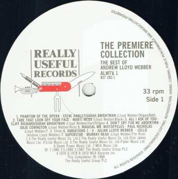 LP Andrew Lloyd Webber: The Premiere Collection - The Best Of Andrew Lloyd Webber