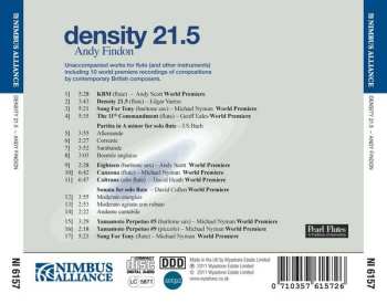 CD Andrew Findon: Density 21.5 - Unaccompanied Works For Flute (And Other Instruments)