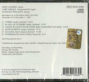 CD Andy LaVerne's One Of A Kind: I Want To Hold Your Hand - At The Kitano Vol. 3