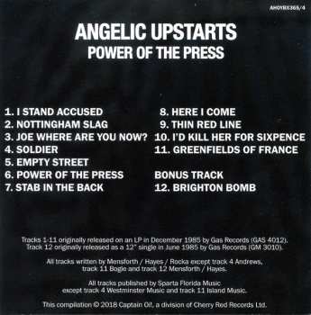 6CD/Coffret Angelic Upstarts: The Albums 1983 - 91