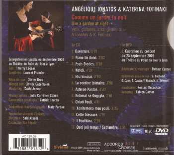 CD/DVD Angélique Ionatos: Comme Un Jardin La Nuit = Νυχτερινός Κήπος = Like A Garden At Night