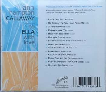 CD Ann Hampton Callaway: To Ella With Love