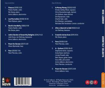 2CD Anne LeBaron: Unearthly Delights