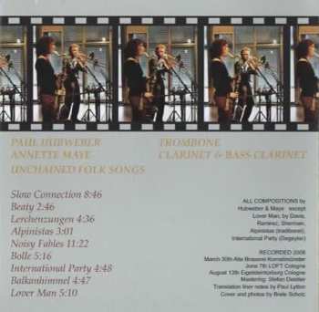 CD Annette Maye: Unchained Folk Songs