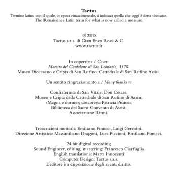 CD Anonima Frottolisti: Gloriosus Franciscus: La Music San Francesco Dal XIII Al XVI Secolo
