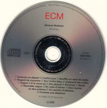 CD Anouar Brahem: Khomsa
