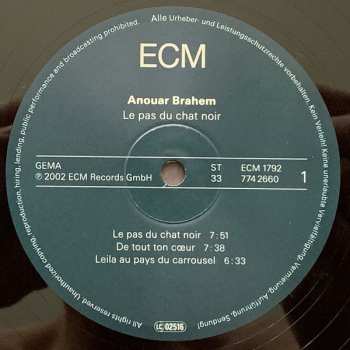 2LP Anouar Brahem: Le Pas Du Chat Noir