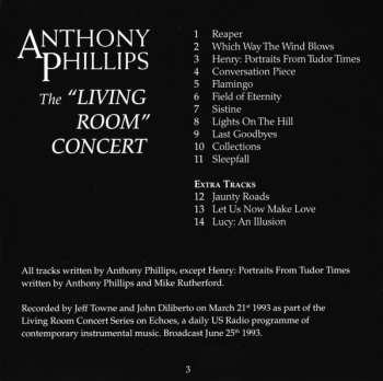 CD Anthony Phillips: The "Living Room" Concert