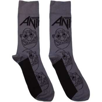 Merch Anthrax: Chaussettes à la cheville Faces Pattern Mono