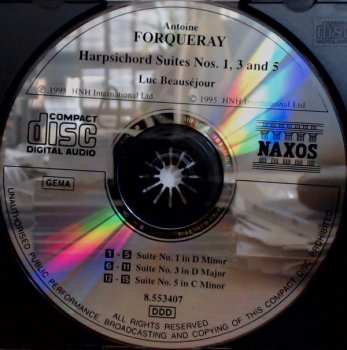 CD Antoine Forqueray: Harpsichord Suites Nos. 1, 3 And 5