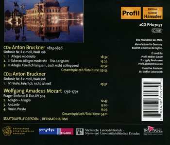 2CD Wolfgang Amadeus Mozart: Nach Der Hochwasser-Katastrophe 2002 - Ein Konzert Für Dresden: Sinfonie Nr. 8 C-Moll, WAB 108 - Prager Sinfonie D Dur, KV 504