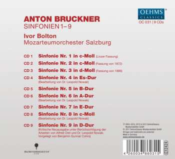 9CD/Coffret Anton Bruckner: Sinfonien 1-9