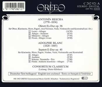 CD Anton Reicha: Oktett Es-Dur Op.96 - Septett E-Dur Op.40