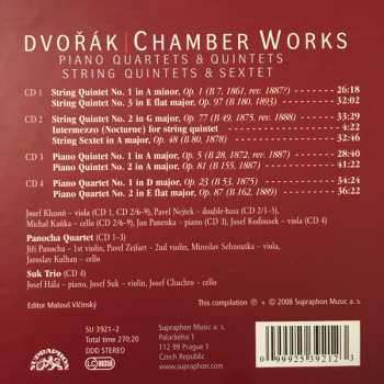 4CD/Coffret Antonín Dvořák: Chamber Works - Piano Quartets & Quintets - String Quintets & Sextet
